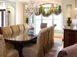 Fabric for traditional dining room chairs. Formal Blue Dining Room With Upholstered Gold Dining Chairs Hgtv