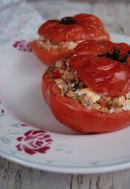 Tomates Farcies Au Quinoa Et Feta Meg Cook Recette A Base De Quinoa Recette A Base De Tomates Recette Tomate