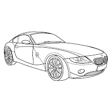 Centraal staat de racewagen lightning mcqueen die alleen lijkt te leven voor het winnen van wedstrijden. Kleurplaat Auto