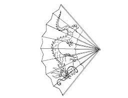 Chinese Fan New Year Coloring Pages New Year Coloring Pages Chinese Fans Fan Drawing