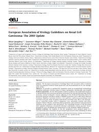 Pdf European Association Of Urology Guidelines On Renal Cell Carcinoma The 2019 Update