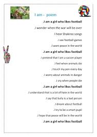 I Am Poem By Esther Grade 6 I Am Poem I Am Poem Examples Poems