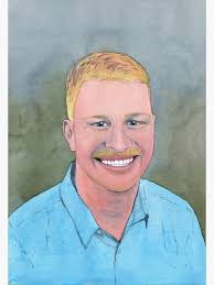 Aaron" Greeting Card for Sale by darrenyeoart