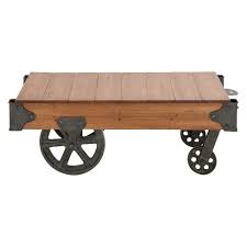 Wood and metal coffee tables. Wood And Metal Cart Coffee Table Natural Olivia May Target