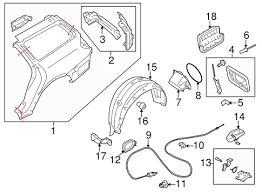 Quarter Panel Components For 2012 Subaru Outback Subaru Parts Store