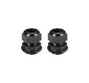 uxcell 2Pcs M32 Cable Gland Waterproof Connector Plastic Wire Glands Joints Black for 16-21mm Dia Wires