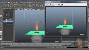 Maya 3d Dynamic Fluideffect Candle Flame Candle Flames Maya 3d Tutorial