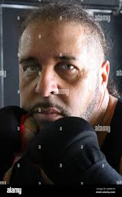 Conshohocken, PA, USA. 19th Mar, 2022. Hazel Roche, the Latin Lover gets in  final weekend of training at Joltin' Jabs for his match with Al B Sure  along with training partners Xan