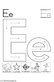 Letra E Para Colorear