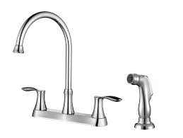 two handle kitchen faucet w/side spray