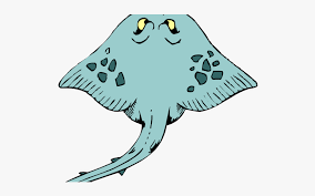 Gambar Ikan Pari Kartun Free Transparent Clipart Clipartkey
