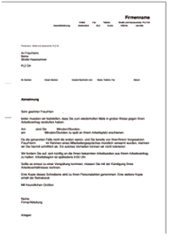 Im folgenden haben wir für sie ein beispiel für eine abmahnung bei schlechter leistung. Abmahnung Wegen Krankmeldung Die Verspatete Krankmeldung Abmahnung Und Kundigung