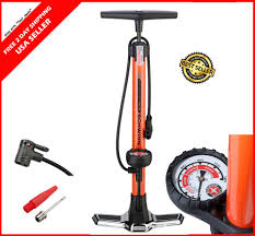 Tire Inflator With Gauge Mountain Bike Heavy Duty Bicycle Manual Floor Air Pump Schwinn Bikelife Cycling Bicycle Infl Bike Pump Tire Inflator Bmx Bicycle