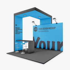 Event Stand Mockup Isolated Event Stand Tradeshow Banner Banner Stands