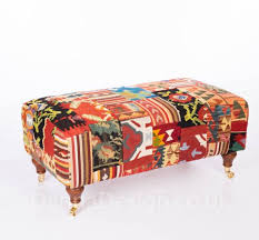 La Main Tisse Grande Table Basse Tabouret Banc En Kilim Patchwork Canape Fauteuil Outdoor Ottoman Decor Outdoor Decor