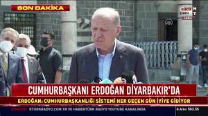 Afad, 21.28'de gerçekleşen depremin merkez üssünün. Canli Cumhurbaskani Erdogan Diyarbakir Da Kursunlu Camii Nde Cuma Namazi Sonrasi Aci Youtube