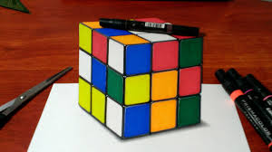 Basically, it's an open front structure corexy 3d printer, based on. Drawing A 3d Rubik S Cube Youtube