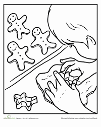 Kids christmas cookies coloring page sheets are great for children to about the. Christmas Cookie Worksheet Education Com