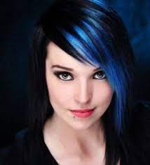 New Hair Highlights Blue Medium Lengths 42 Ideas Blue Hair Highlights Blue Hair Streaks Hair Highlights