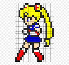 Ideal for gifts, party favours, or anything else you can imagine! Minecraft Pixel Art Sailor Moon Easy Hd Png Download Vhv
