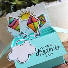 A handmade 3d pop up greeting card can put a smile on your recipient's face. New Video Blog Post Is Up Ellaahrawr Shares How To Make A Pop Up Box Card Without A Fancy Die Prettypinkposh S Shaped Cards Pop Up Box Cards Card Box