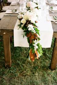 Wedding Flowers Bouquets Table Runners Wedding Wedding Flowers White Roses Flower Runner Wedding