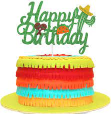 The popular mexican cake is creamy, spongy, and so delicious. Buy Cactus Happy Birthday Cake Topper With Taco And Maracas Mexican Theme Birthday Party Supplies Online In Germany B082tv9tpd