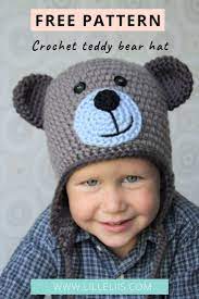 Crochet Teddy Bear Hat Free Amigurumi And Crochet Patterns Lilleliis Crochet Teddy Bear Crochet Teddy Crochet Kids Hats