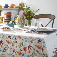 The Pioneer Woman 60 X 102 Willow Tablecloth 1 Each Walmart Com Table Cloth Decor Pioneer Woman Walmart