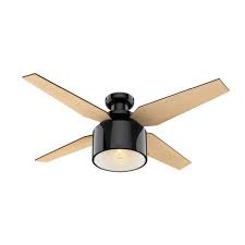 Cranbrook Low Profile Ceiling Fan With Light By Hunter Fan Hun 59260 Modern Ceiling Fan Ceiling Fan Flush Mount Ceiling Fan