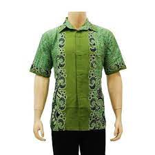 Desain Kemeja Batik Pria Kombinasi Kain Polos Lengan Panjang Dan Pendek Eksklusif Jallosi In 2021 Shirts Mens Tops Men Casual
