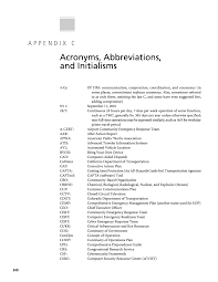 Appendix C Acronyms Abbreviations And Initialisms A Guide To Emergency Management At State Transportation Agencies The National Academies Press Ncidq stands for national council for interior design qualification.