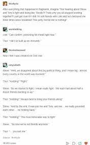 This Conversation Most Likely Happened After Civil War Avengers Marvel Superheroes Marvel Funny