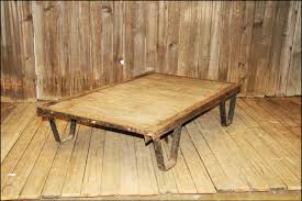 Favorite this post jul 4 pier 1 imports cocktail/ coffee table made in indonesia Vtg Industrial Metal Pallet Skid Base Coffee Table Salvage Steel Steampunk Legs 1796962697