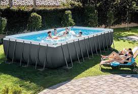 intex above ground pools as low as 71 03 on amazon best above ground pool rectangular pool in ground pools