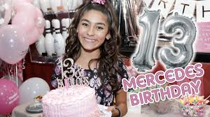 Mercedes gem was born in united states on friday, december 8, 2006. Mercedes Lomelino 13th Birthday Party Vlog Gem Sisters Youtube