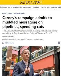 Mark Carney has admitted that he is...