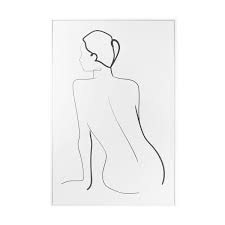 Lady Line Framed Print Kmart Framed Prints Wall Art Prints Print