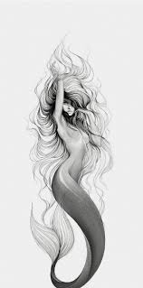 Black And White Mermaid Sleeve Tattoo Pin By Simona Majstrovic On Mermaid Drawings Mermaid Sleeve Tattoos Mermaid Tattoos Mermaid Tattoo Designs