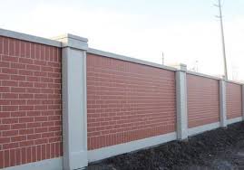 25 Best Concrete Fencing Design Ideas For Backyard Remodeling Plan The Material Of A Fence Holds An Importa Brick Fence Concrete Fence Wall Fence Wall Design