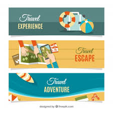 You found 6,659 travel banner graphics, designs & templates from $2. Download Vector Flat Travel Banners With Colorful Items Vectorpicker
