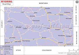 Driving Map Of Wyoming Wyoming Road Map | Wyoming Map, Wyoming, Geography Map