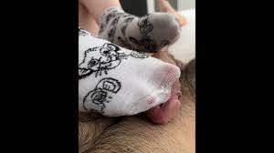 Sockjob in Sweaty White Socks with Cum Countdown - Pornhub.com