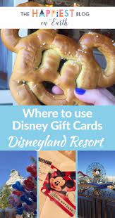 Where Can I Use Gift Cards At Disneyland The Happiest Blog On Earth Disneyland Gift Card Disney Gift Card Disneyland Food