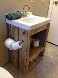 To make you avail with a visual proof we have here with us this diy pallet. Pallet Wood Bathroom Vanity Sink Diy Bathroom Vanity Pallet Bathroom Wood Bathroom Vanity