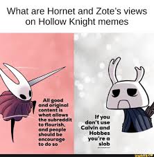 What Are Hornet And Zote S Views On Hollow Knight Memes Ifunny Knight Hollow Art Hollow