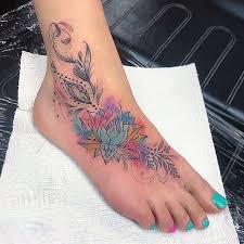It is a spiritual and ritual symbol in both buddhism and hinduism. Pin By Cherry Bui On Lotus Tattoo Foot Tattoos Foot Tattoo Flower Tattoo Foot