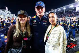 Verstappen celebrates victory in Qatar with his mother and sister present