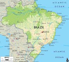 The world's fifth largest country, bordering almost all of the south american countries. Brazil Map Commercial Language Training