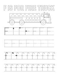 Alphabet Tracer Pages F Fire Trucks Kids Coloring Pages Printable Col Alphabet Tracing Printables Alphabet Tracing Worksheets Printable Alphabet Worksheets